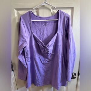 Torrid women’s long sleeve square neck shirt size 2